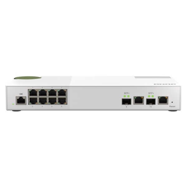 QNAP QSW-M2108R-2C, Managed, L2, 2.5G Ethernet (100/1000/2500), Vollduplex, Power over Ethernet (PoE), Rack-Einbau