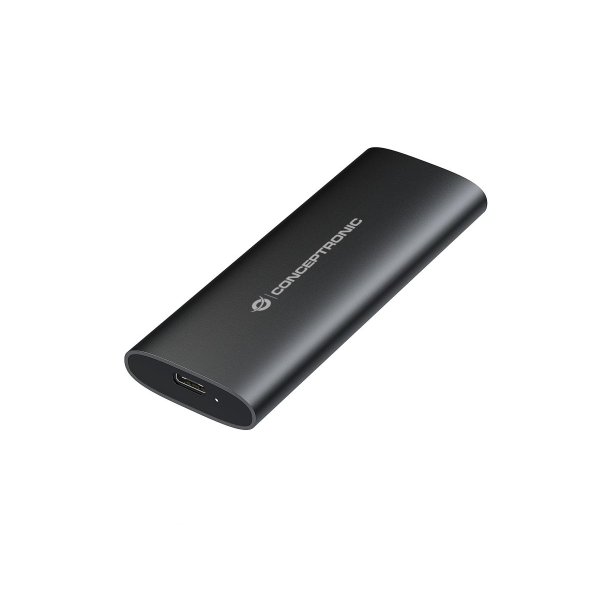 Conceptronic StreamVault DANTE04B, SSD-Gehäuse, M.2, M.2, 10 Gbit/s, USB Anschluss, Schwarz