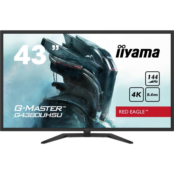 Iiyama G-MASTER G4380UHSU-B1, 108 cm (42.5"), 3840 x 2160 Pixel, 4K Ultra HD, LED, 0,4 ms, Schwarz