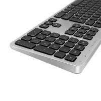 LogiLink ID0206, Kabellos, Bluetooth, QWERTZ, Grau