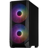 Inter-Tech IT-3503 Airstream, Tower, PC, Schwarz, ATX, EATX, Mini-ITX, uATX, Gaming, 16,5 cm