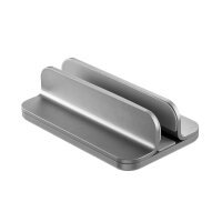 Neomounts vertikaler Laptop-Ständer, Laptop-Aufbewahrungsständer, Silber, Aluminium, 27,9 cm (11"), 43,2 cm (17"), 279,4 - 431,8 mm (11 - 17")