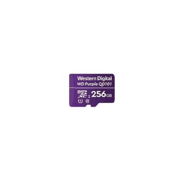 WD WD Purple SC QD101, 256 GB, MicroSDXC, Klasse 10, Class 1 (U1), Violett