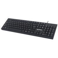 Manhattan USB-Tastatur, Kabelgebunden, 104 Tasten,...