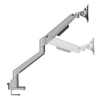 Neomounts Monitor-Tischhalterung, Klemme/Durchführung, 9 kg, 43,2 cm (17"), 88,9 cm (35"), 100 x 100 mm, Silber