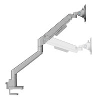 Neomounts Monitor-Tischhalterung, Klemme/Durchführung, 43,2 cm (17"), 88,9 cm (35"), 100 x 100 mm, Höhenverstellung, Silber