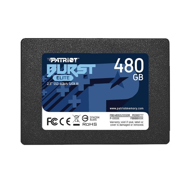 PATRIOT Memory Burst Elite, 480 GB, 2.5", 450 MB/s, 6 Gbit/s