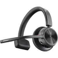 HP POLY Voyager 4310 USB-A Headset +BT700 Dongle, für Microsoft Teams zertifiziert, Kabellos, Büro/Callcenter, 122 g, Kopfhörer, Schwarz