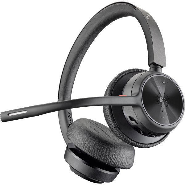 HP POLY Voyager 4320 USB-C Headset +BT700 Dongle, für Microsoft Teams zertifiziert, Kabellos, Büro/Callcenter, Kopfhörer, Schwarz