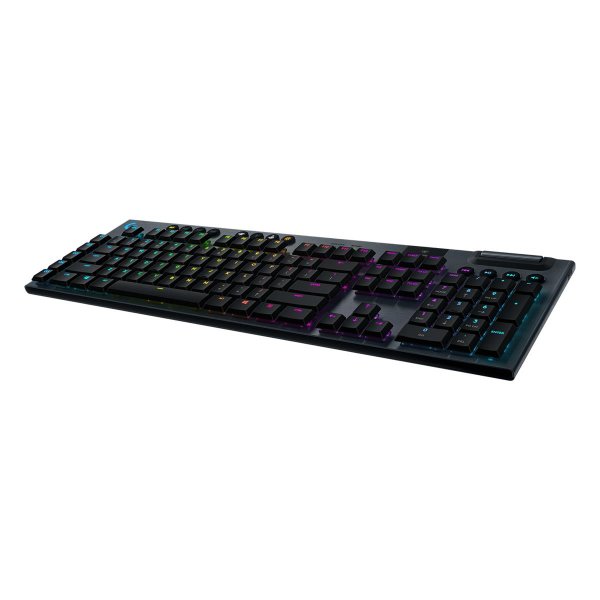 Logitech G G915, Volle Größe (100%), Kabellos, RF Wireless + Bluetooth, Mechanischer Switch, QWERTZ, Karbon