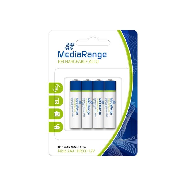 MEDIARANGE MRBAT120, 800 mAh, 1,2 V, Nickel-Metallhydrid (NiMH)