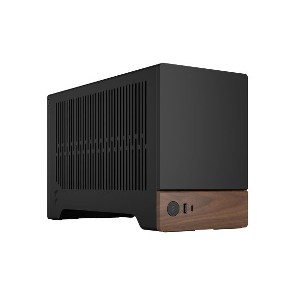 Fractal Design Terra, Small Form Factor (SFF), PC, Graphit, Mini-ITX, Aluminium, Walnuss, 7,7 cm