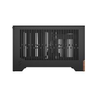 Fractal Design Terra, Small Form Factor (SFF), PC, Graphit, Mini-ITX, Aluminium, Walnuss, 7,7 cm