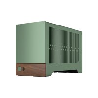 Fractal Design Terra, Small Form Factor (SFF), PC, Grün, Mini-ITX, Aluminium, Walnuss, 7,7 cm