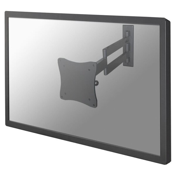 Neomounts TV/Monitor-Wandhalterung, 25,4 cm (10"), 68,6 cm (27"), 75 x 75 mm, 100 x 100 mm, 0 - 20°, Silber