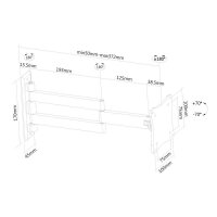 Neomounts TV/Monitor-Wandhalterung, 25,4 cm (10"), 68,6 cm (27"), 75 x 75 mm, 100 x 100 mm, 0 - 20°, Silber