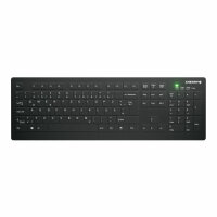 Cherry AK-C8112, Volle Größe (100%), Kabellos, RF Wireless, Scherenschalter, QWERTZ, Schwarz