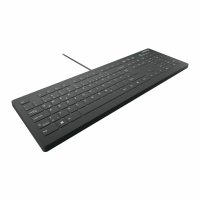 Cherry AK-C8112, Volle Größe (100%), Kabelgebunden, USB, Scherenschalter, QWERTZ, Schwarz, Weiß