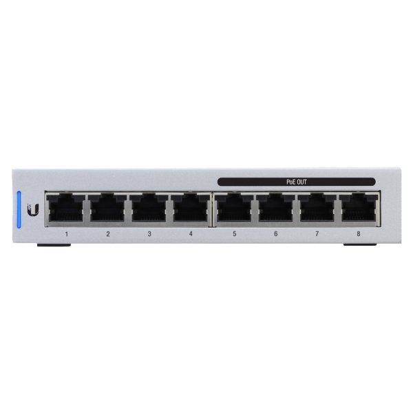 UbiQuiti UniFi Switch 8, Managed, Gigabit Ethernet (10/100/1000), Power over Ethernet (PoE), Wandmontage