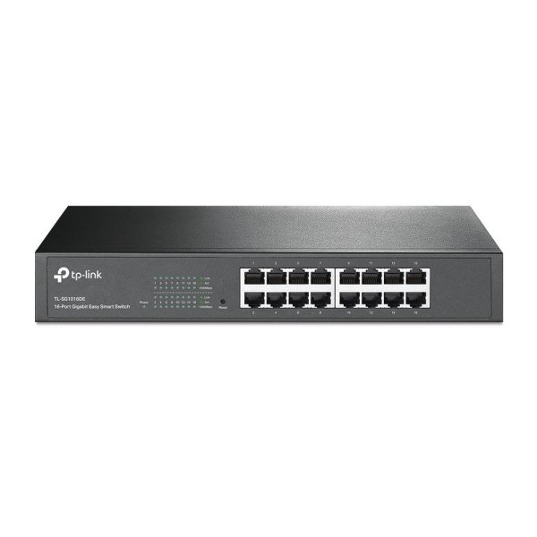 TP-LINK TL-SG1016DE, Managed, L2, Gigabit Ethernet (10/100/1000), Vollduplex, Rack-Einbau