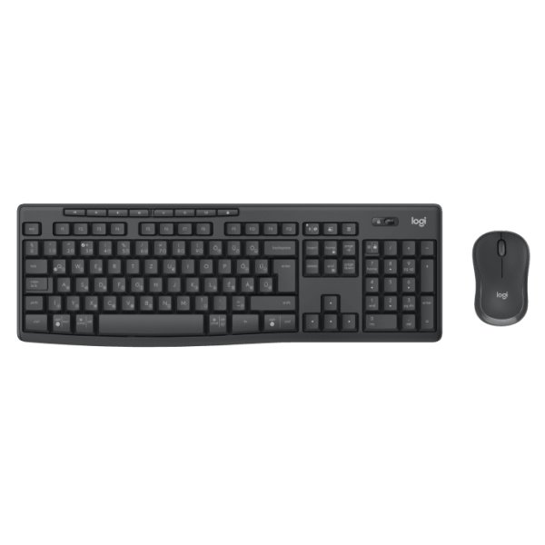 Logitech MK370 Combo for Business, Kabellos, RF Wireless + Bluetooth, Mecha-Membran-Schlüsselschalter, QWERTZ, Graphit, Maus enthalten