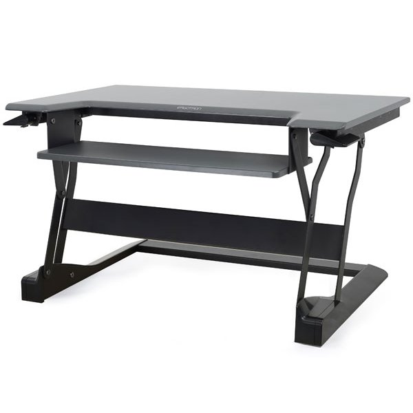 Ergotron WorkFit-T, Edelstahl, Schwarz, 15,9 kg, 380 mm, 22,3 kg, 980 x 710 x 216 mm