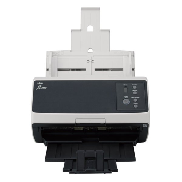 Fujitsu FI-8150, 216 x 355,6 mm, 600 x 600 DPI, 50 Seiten pro Minute, Graustufen, Monochrom, ADF + Scanner mit manueller Zuführung, Schwarz, Grau