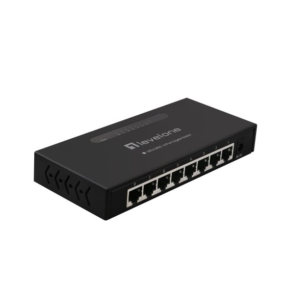 LevelOne 8-Port-Gigabit Ethernet-Switch - Unmanaged - Gigabit Ethernet (10/100/1000)