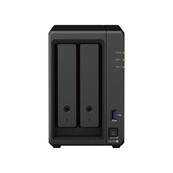 Synology DiskStation DS723+, NAS, Desktop, AMD Ryzen, R1600, 4 TB, Schwarz