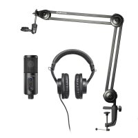 Audio-Technica Creator Pack, PC-Mikrofon, 30 - 15000 Hz, 24 Bit, 192 kHz, Tasten, Kabelgebunden