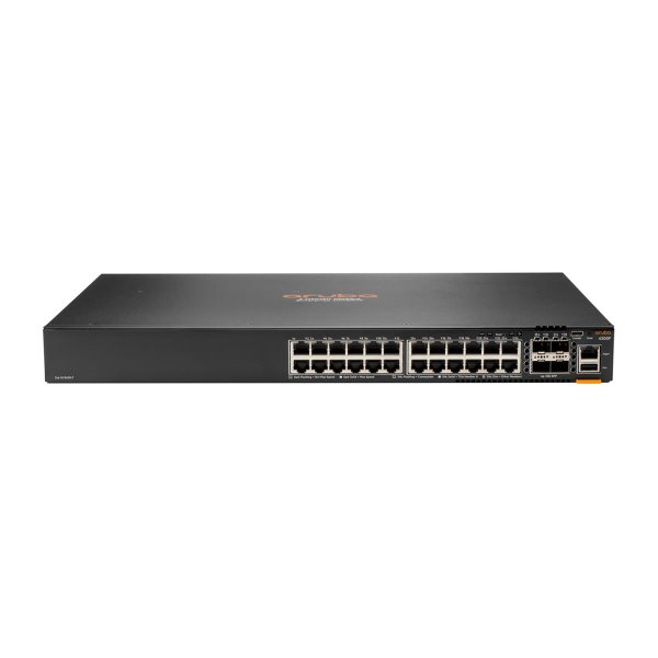 HPE 6200F 24G Class4 PoE 4SFP+ 370W, Managed, L3, Gigabit Ethernet (10/100/1000), Power over Ethernet (PoE), Rack-Einbau, 1U