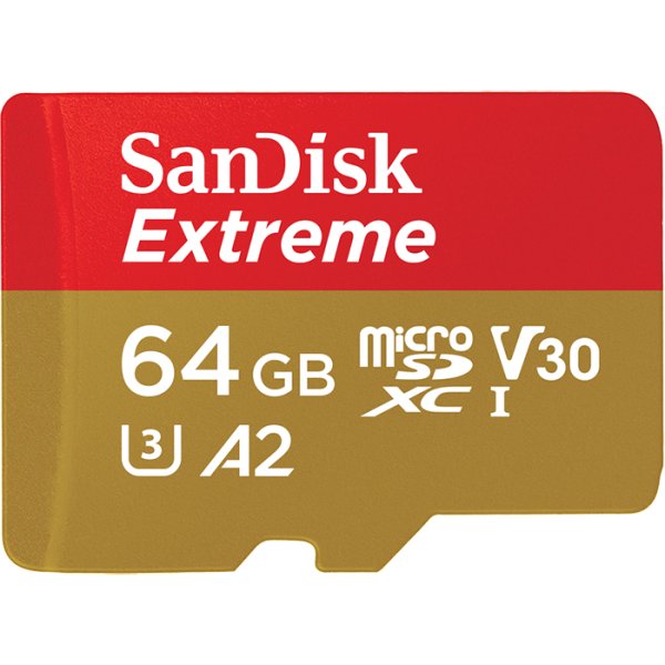 SanDisk Extreme, 64 GB, MicroSDXC, Klasse 10, UHS-I, 170 MB/s, 80 MB/s