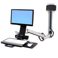 Ergotron StyleView Sit-Stand Combo Extender, Metall, Silber