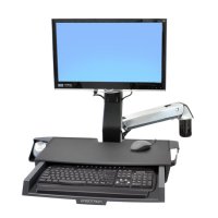 Ergotron StyleView Sit-Stand Combo Arm with Worksurface,...