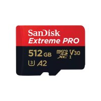 SanDisk Extreme PRO, 512 GB, MicroSDXC, Klasse 10, UHS-I,...