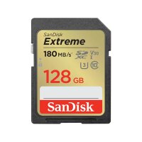 SanDisk Extreme, 128 GB, SDXC, Klasse 10, UHS-I, 180...