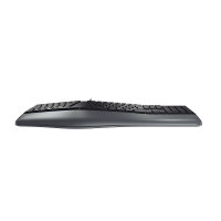 Cherry KC 4500 ERGO Kabelgebundene Ergonomische Tastatur, Schwarz, USB (QWERTZ - DE), Volle Größe (100%), Kabelgebunden, USB, QWERTZ, Schwarz