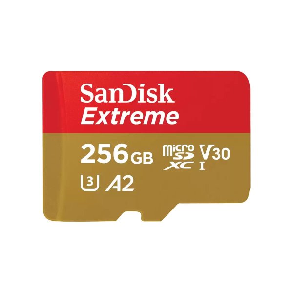 SanDisk Extreme, 256 GB, MicroSDXC, Klasse 10, UHS-I, 190 MB/s, 130 MB/s