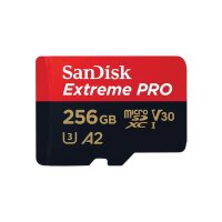 SanDisk Extreme PRO, 256 GB, MicroSDXC, Klasse 10, UHS-I,...