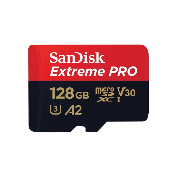 SanDisk Extreme PRO, 128 GB, MicroSDXC, Klasse 10, UHS-I, 200 MB/s, 90 MB/s