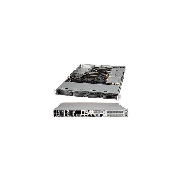 Supermicro SuperServer 6018R-WTR, Intel® C612, LGA 2011 (Socket R), Intel® Xeon® E5 v3, 9,6 GT/s, Intel® Xeon®, E5-2600