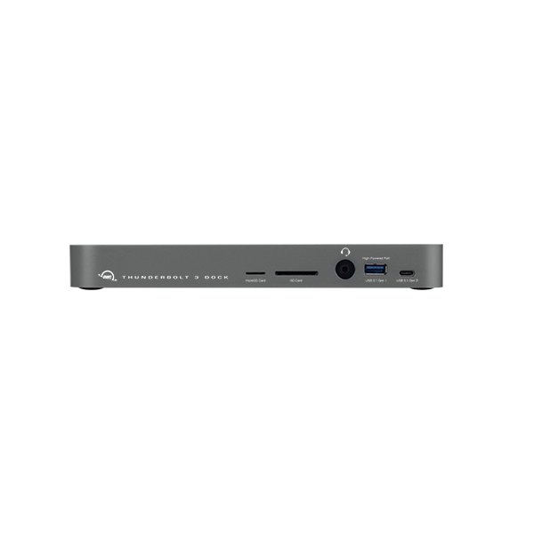 OWC OWCTB3DK14PSG, Kabelgebunden, Thunderbolt 3, 85 W, 3,5 mm, Grau, MicroSD (TransFlash), MicroSDHC, MicroSDXC, SD, SDHC, SDXC