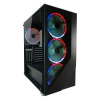 LC-Power Gaming 803B, Midi Tower, PC, Schwarz, ATX, micro...