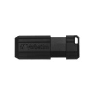 Verbatim PinStripe - USB-Stick 8 GB - Schwarz, 8 GB, USB Typ-A, 2.0, 10 MB/s, Dia, Schwarz