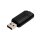 Verbatim PinStripe - USB-Stick 8 GB - Schwarz, 8 GB, USB Typ-A, 2.0, 10 MB/s, Dia, Schwarz