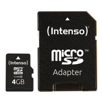 Intenso 4GB MicroSDHC, 4 GB, MicroSDHC, Klasse 10, 25...