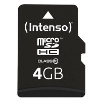 Intenso 4GB MicroSDHC, 4 GB, MicroSDHC, Klasse 10, 25...