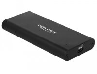 Delock 42614, SSD-Gehäuse, M.2, 10 Gbit/s, USB Anschluss, Schwarz