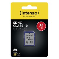 Intenso SD Karte Class 10, 32 GB, SDHC, Klasse 10, 25...