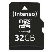 Intenso 32GB MicroSDHC, 32 GB, MicroSDHC, Klasse 10, 25...